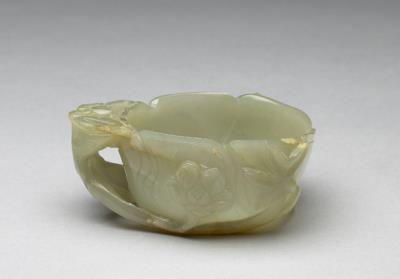 图片[2]-Jade hibiscus-shaped washer, Qing dynasty (1644-1911)-China Archive